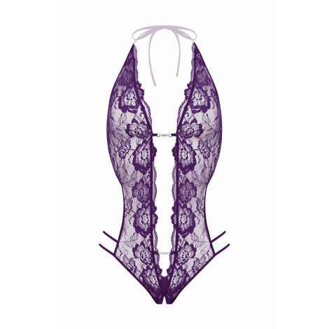 Body string ouvert Renee violet - Christine