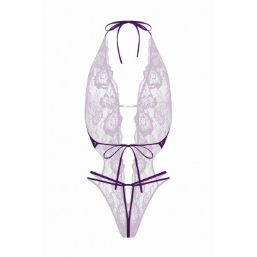 Body string ouvert Renee violet - Christine