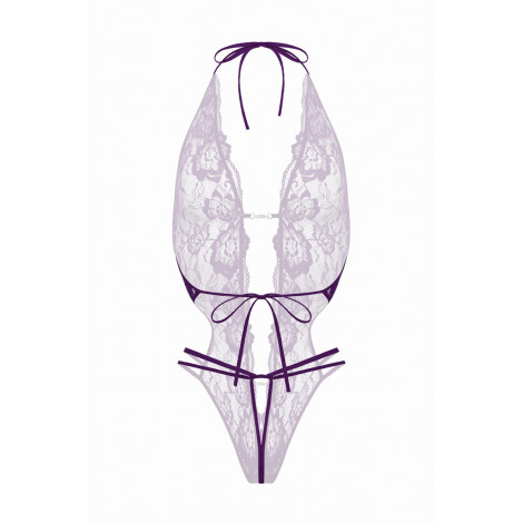 Body string ouvert Renee violet - Christine